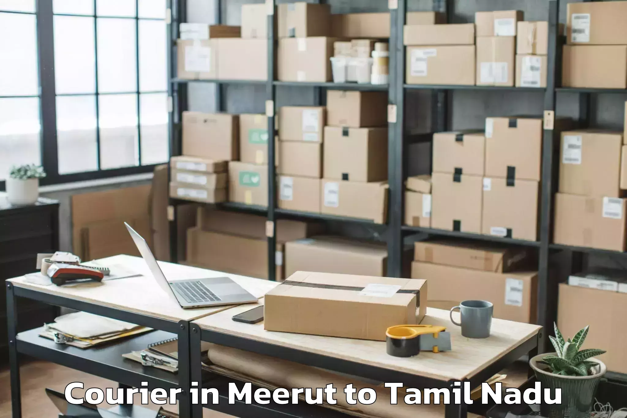 Book Meerut to Porur Courier